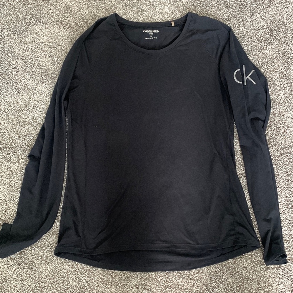 Calvin Klein golf too long  sleeve t shirt us 12 nwot